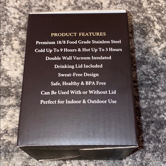 New Stainless Steel Marble Wine Tumbler - Picture 4 of 6